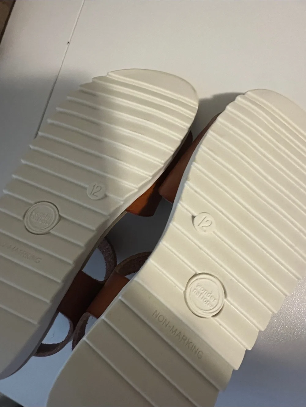wonder nation Tan Brown Buckle Kids Sandals